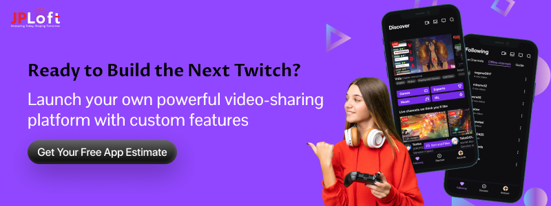 Create an app Like Twitch CTA